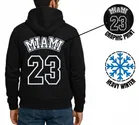 Fleece Printed Hoodie for Men, Black 