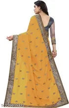 Vichitra Silk Embroidered Saree for Women 