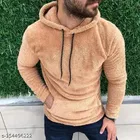 Woolen Full Sleeves Hooded Sweatshirt for Men 