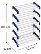 Plastic 5 Shelves Shoe Stand 