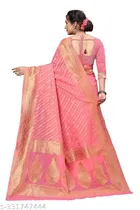 Chanderi Cotton Zari Woven Saree for Women 