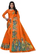 Art Silk Printed Saree for Women 