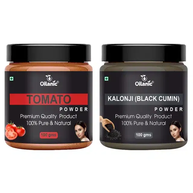 Natural Tomato & Kalonji (Black Cumin) Powder for Skin & Hair (Pack of 2, 100 g)