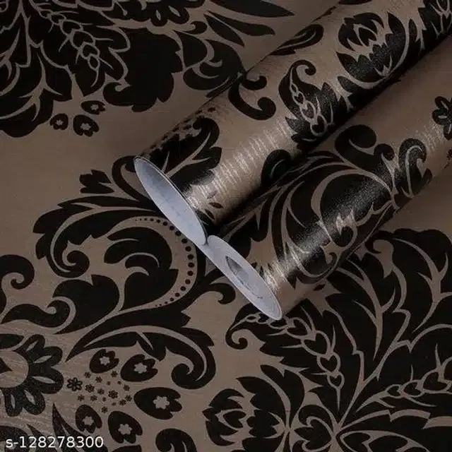 Vinyl Wallpaper for Home (Brown, 40x500 cm)