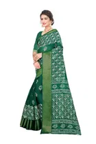 Cotton Flower Printed Saree for Women 