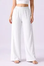 Stylish Palazzo for Women, White 