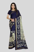 Georgette Printed Saree for Women 