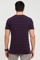 Round Neck Striped T-Shirt for Men 