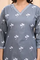 Rayon Block Print Short Kurti for Women 