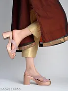 Embellished Heel Sandals for Women 
