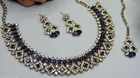 Blue Free Size Necklace Set for Women