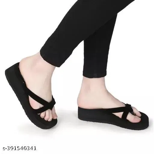 Flip-flops for Women (Black, 5)