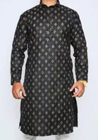 Cotton Printed Full Sleeves Kurta with Pyjama for Men 