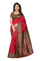 Art Silk Kalamkari Saree for Women 