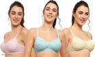 Cotton Blend Printed Padded Bra for Women 