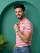 Striped Polo T-shirt for Men 