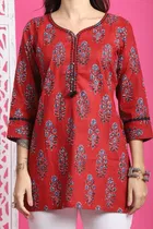 Cotton Printed Top for Women 