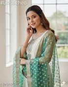 Silk Blend Punjabi/All Over Suits for Women 
