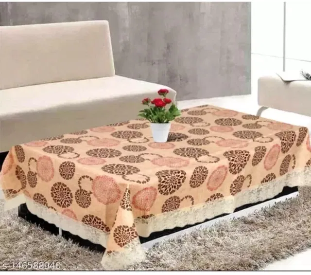 Net Printed Table Cloth (Multicolor, 40x60 inches)