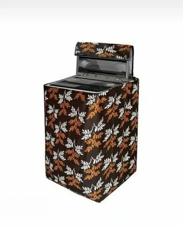 Knit Printed Top Load Washing Machine Cover (Multicolor)