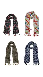 Chiffon Printed Scarves for Women & Girls 
