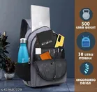 Polyester Backpack for Men & Women, Grey