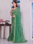 Georgette Printed Saree for Women 