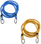 Elastic Luggage Tying Rope with Hooks (Assorted, Pack of 2)