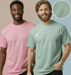 Polyester Round Neck T-shirt for Men, Multicolour, Pack of 2 