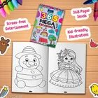 “365 Mega Coloring 2 – Fun & Educational Coloring Book for Kids | Creative Drawing, Colorful Imagery, Engaging Activities, Brain Development, Fine Motor Skills, Screen-Free Entertainment, Holiday Activity & Birthday Gift”