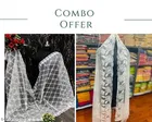 Net Dupatta for Women, Pack of 2 