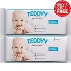 Teddyy Wet Wipes ( With Lid ) 2X72 Units (Buy 1 Get 1 Free)