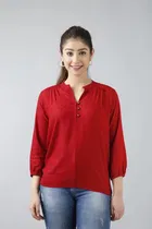 Rayon Solid Top for Women 