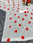 Georgette Embroidered Saree for Women 