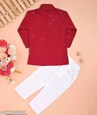 Floral Rayon Kurta Set for Boys 