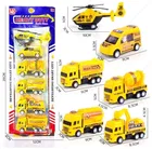 Pull Back Construction Vehicle Set, 6 Pieces