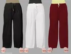 Palazzos for Women, Pack of 3 