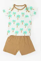 Cotton Printed Clothing Set for Boys 