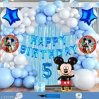 Mickey Mouse Theme 5th Happy Birthday Decoration Items For Girls, Multicolor, Pack of 112