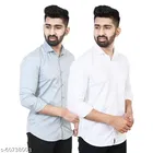 Cotton Blend Solid Shirts for Men, Multicolor 