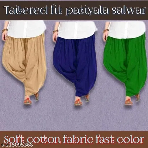 Salwar for Women, Pack of 3 (Beige, 28)