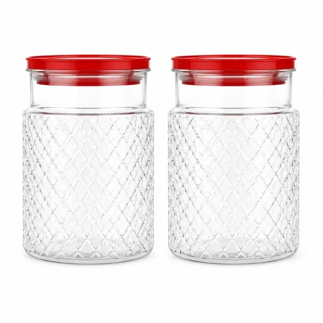 Plastic Container 1100ml (Pack Of 2, Assorted)