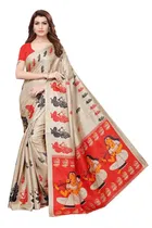 Art Silk Printed Saree for Women 