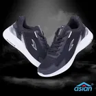 Asian Newton Sports Shoes for Men (Navy Blue & White, 8)