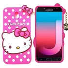 Samsung Galaxy J7 Pro Rubber Mobile Cover (Pink)
