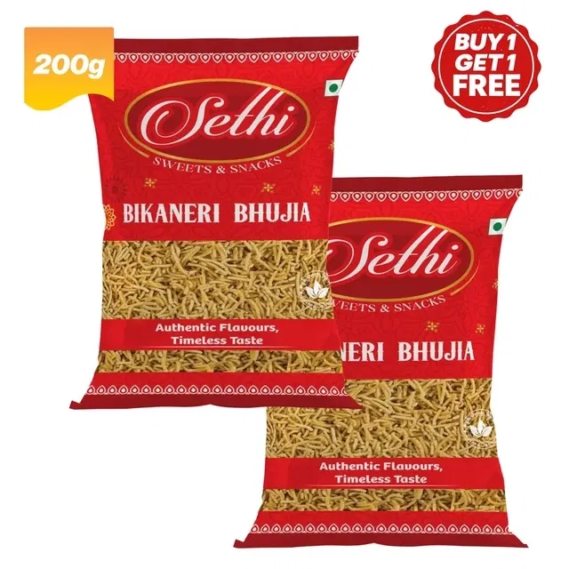 सेठी बीकानेरी भुजिया 2X200 g (बय 1 गेट 1 फ्री)