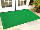 PVC Solid Doormat (Green, 2x1.5 ft)