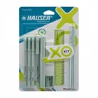 Flair Hauser XO Writing Stationery Kit | A Complete Writing Kit | Gift Set for Kids Students & Office | Combination Pack of 10 - Color May Vary