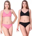 Cotton Blend Lingerie Set for Women 