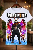 Polyester Printed T-Shirt for Kids, White 